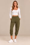 Yüksek Bel Cepli Jogger Pantolon