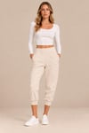 Yüksek Bel Cepli Jogger Pantolon