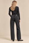 Yüksek Bel Wide Leg Jean