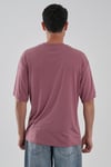 Yumuşak Dokulu Bisiklet Yaka Oversize T-shirt