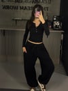 2 KULLANIM SİYAH BAGGY EŞOFMAN ALTI