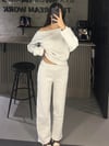 3 İPLİK DÜŞÜK OMUZ LASTİKLİ EŞOFMAN TAKIM