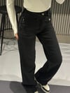 ANTRASİT KEMER DETAY WIDE LEG JEAN