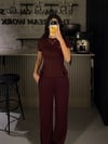 BEL DETAYLI BORDO MODAL TAKIM