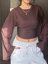 BEL KORSELİ KAHVE İSPANYOL KOL BODY