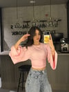 BEL KORSELİ PEMBE İSPANYOL KOL BODY