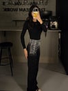 BEL YOĞUNLUK PİNTEREST TAŞLI SİYAH  JEAN