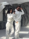 BEYAZ 3 İPLİK KAPÜŞONLU SWEAT