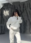BEYAZ 3 İPLİK KAPÜŞONLU SWEAT