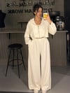 BEYAZ 3 LÜ CROP FERMUARLI TAKIM