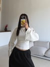 BEYAZ MODAL KUMAŞ BEL KORSELİ BODY