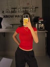 BİSİKLET YAKA KIRMIZI BODY