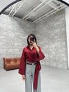 BORDO BAĞLAMALI GÖMLEK