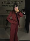 BORDO BLAZER TAŞLI CEKET TAKIM