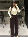 BORDO CEPLİ KUMAŞ PANTOLON