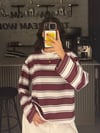 BORDO KALIN ÇİZGİ SWEATER