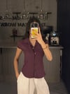 BORDO KISA KOL KORSE GÖMLEK
