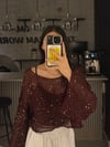 BORDO PULLU CROP TOP