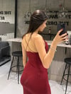 BORDO SANDY YIRTMAÇLI  ELBİSE