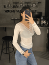 DANTEL DETAY BEYAZ KAŞMİR BLUZ