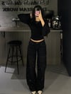 FC FULL TAŞLI ANTRASİT BAGGY JEAN