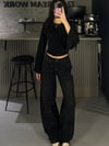 FC FULL TAŞLI ANTRASİT BAGGY JEAN