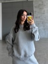 FC GRİ BİSİKLET YAKA 3 İPLİK SWEATSHIRT