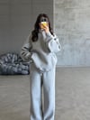 FC GRİ KANGURU CEPLİ KAPÜŞONLU 3 İPLİK SWEATSHIRT