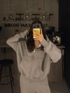 FC GRİ TAM FERMUARLI KAPÜŞONLU 3 İPLİK SWEATSHIRT