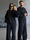 FC SİYAH BİSİKLET YAKA 3 İPLİK SWEATSHIRT