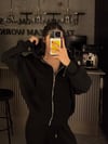 FC SİYAH TAM FERMUARLI KAPÜŞONLU 3 İPLİK SWEATSHIRT