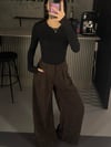 FUL TAŞLI KAHVE KUMAŞ PANTOLON