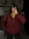 FULL SİMLİ BORDO FERMUARLI SWEATSHİRT
