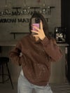 FULL SİMLİ KAHVE SWEATSHİRT
