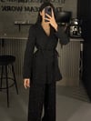 FULL TAŞLI BAĞLAMALI BLAZER PANTOLON TAKIM