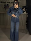 FULL TAŞLI JEAN KOT CEKET TAKIM