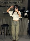 FULL TAŞLI KEMERLİ ESKİTME BAGGY JEAN