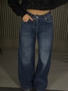 FULL TAŞLI KOYU KOT WIDE LEG JEAN
