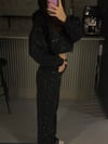 FULL TAŞLI SİYAH WIDE LEG JEAN