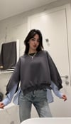 FÜME TASARIM SWEAT GÖMLEK  