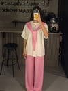 GARNİLİ PEMBE MODAL TAKIM