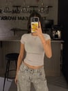 GRİ  KISA KOLLU BODY