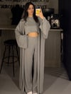 GRİ VİRAL 3 LÜ SET TAKIM