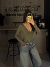 HAKİ STR V YAKA BODYSUIT