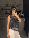 İTHAL PULLU ASİMETRİK BLUZ