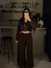 KAHVE 3 LÜ CROP FERMUARLI TAKIM