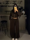 KAHVE 3 LÜ CROP FERMUARLI TAKIM
