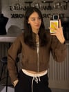 KAHVE CROP SWEATER