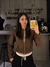KAHVE CROP SWEATER