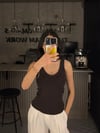 KAHVE DANTELLİ KALIN ASKI ATLET